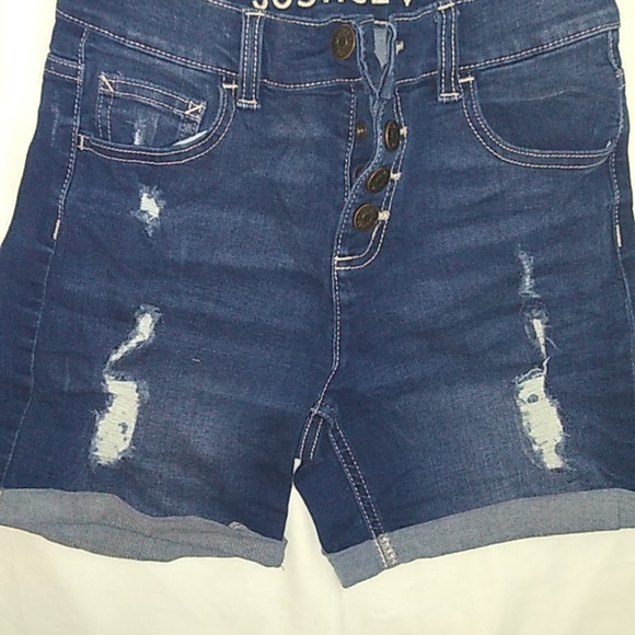 Girl's Justice Jean shorts size 14 - Picture 3 of 4